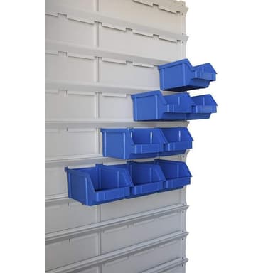 Secureo Sichtlagerkästen groß blau, 32 Stück